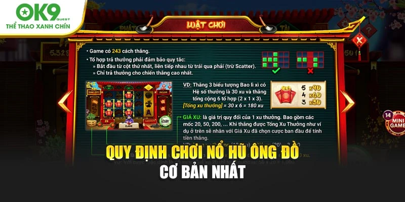 Quy định chơi Nổ Hũ Ông Đồ cơ bản nhất